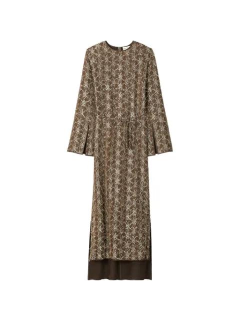 belted lace dress by TORY BURCH