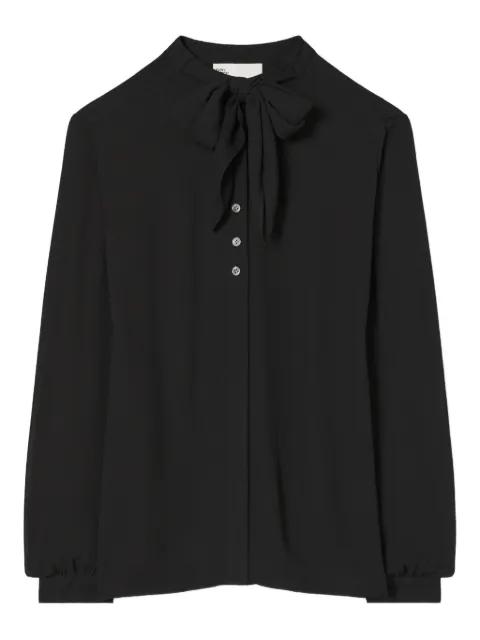 bow georgette blouse by TORY BURCH