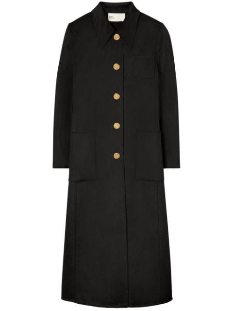 brushed wool coat by TORY BURCH
