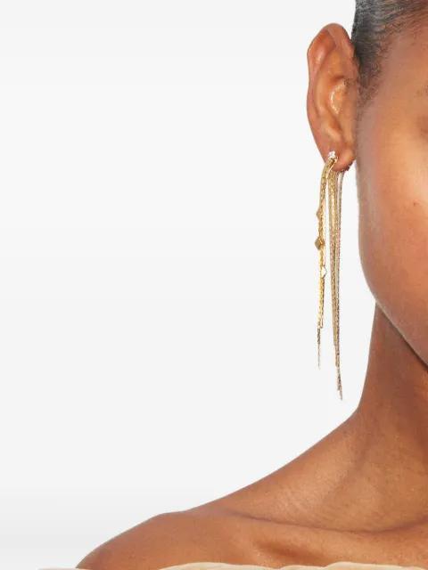 chain front-back earring by TORY BURCH
