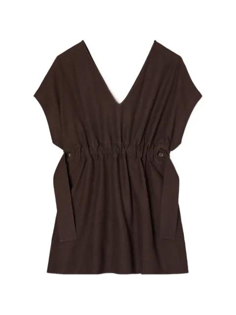 cinched linen dress by TORY BURCH