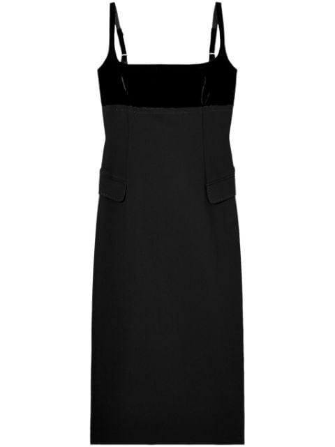 crepe slip midi dress by TORY BURCH