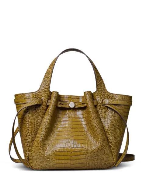 crocodile embossed small tote bag by TORY BURCH