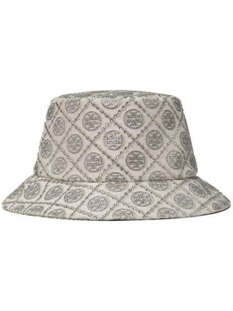 embellished bucket hat by TORY BURCH