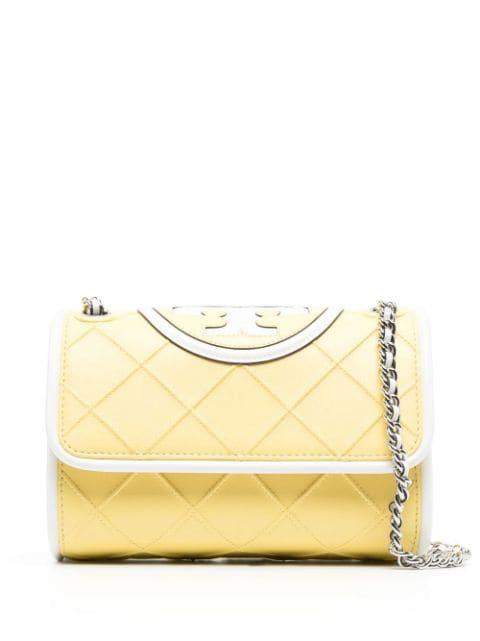 embossed and quilted cross-body bag by TORY BURCH