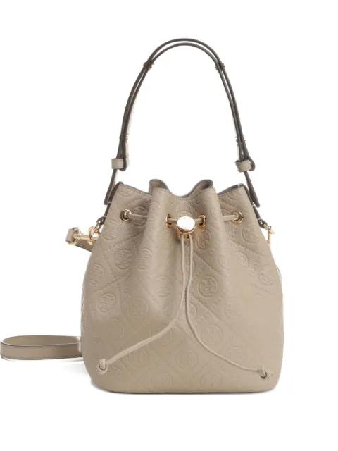 embossed-logo tote bag by TORY BURCH