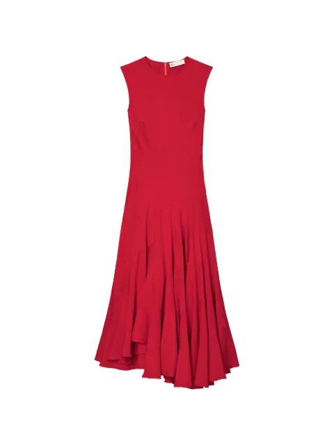 flared cotton silk dress by TORY BURCH
