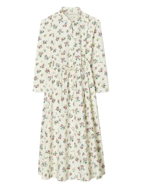 floral-patterd midi dress by TORY BURCH