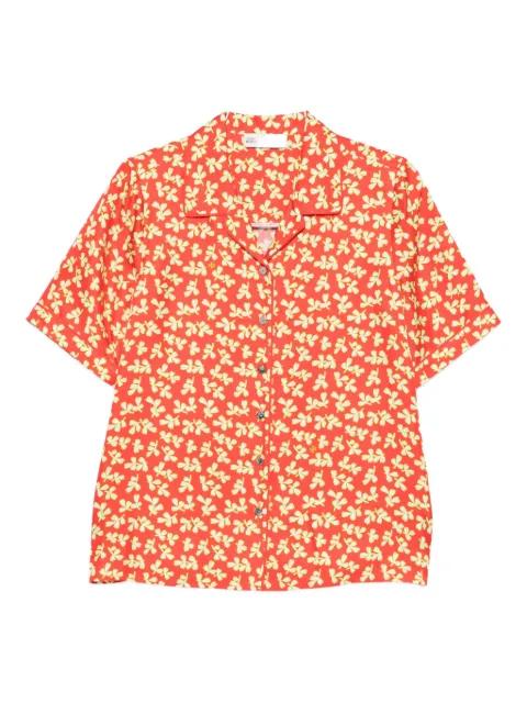floral-print silk shirt by TORY BURCH