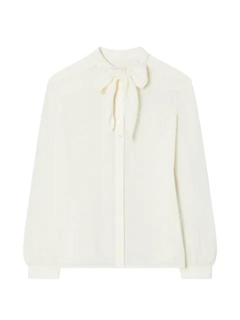 georgette bow blouse by TORY BURCH