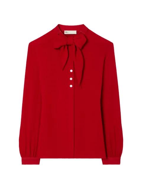 georgette bow blouse by TORY BURCH