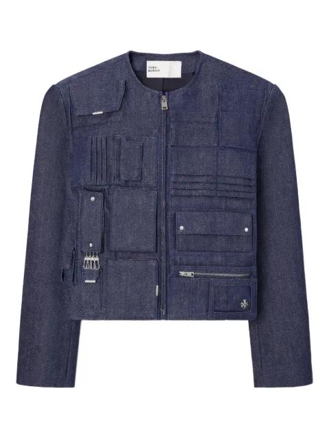 handbag pocket denim Jacket by TORY BURCH