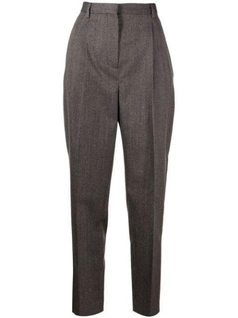 high-waisted tapered trousers by TORY BURCH