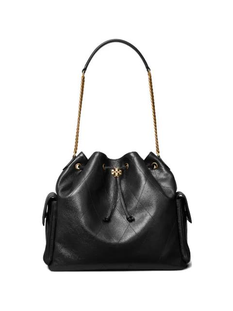 large Charlie quilted drawstring shoulder bag by TORY BURCH