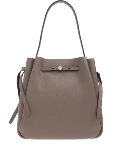 large Romy leather bucket bag by TORY BURCH