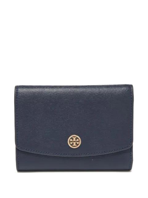 leather tri-fold wallet by TORY BURCH