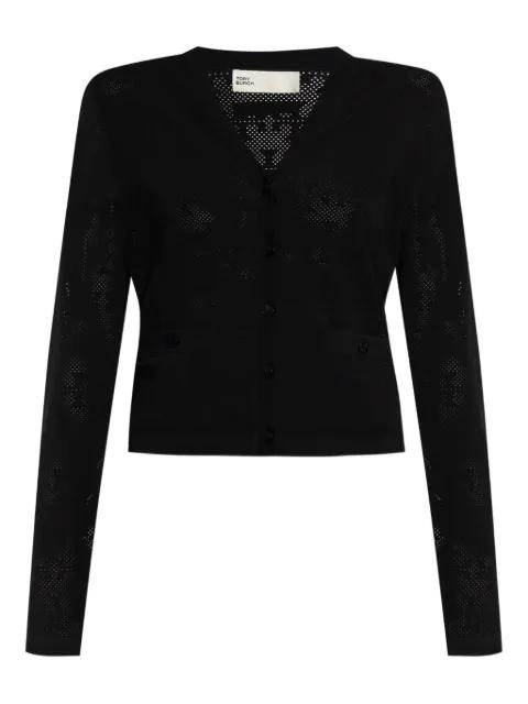 logo-knit cardigan by TORY BURCH