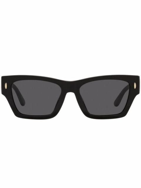 logo-plaque square-frame sunglasses by TORY BURCH