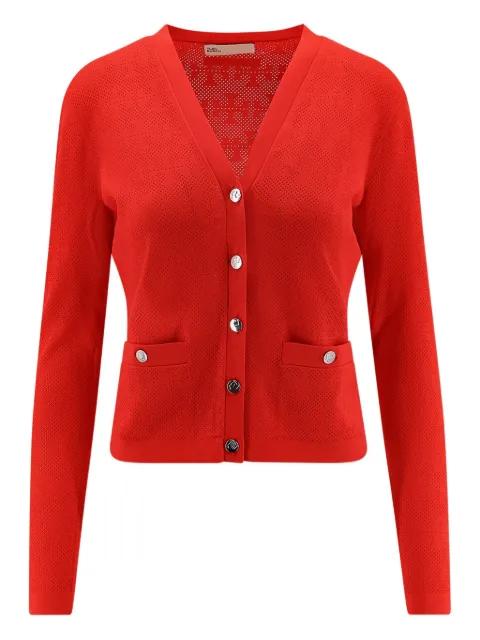 long-sleeve pocket cardigan by TORY BURCH