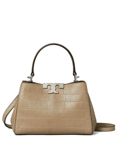 mini Eleanor soft croc-embossed satchel by TORY BURCH