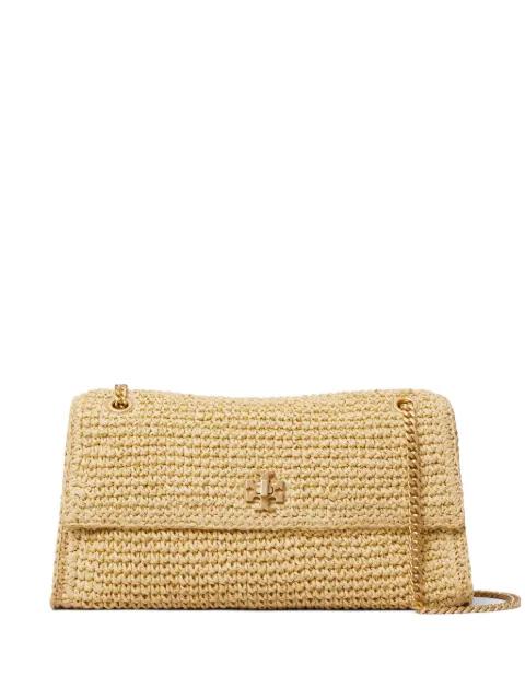 mini Kira turnlock woven shoulder bag by TORY BURCH