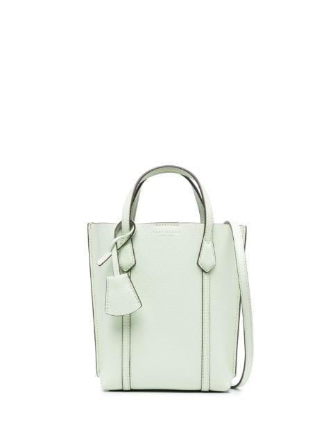 mini Perry leather tote bag by TORY BURCH