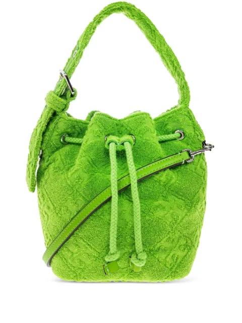 mini T Monogram Terry bucket bag by TORY BURCH