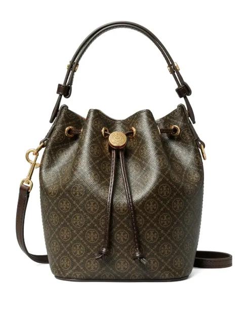 mini T Monogram bucket bag by TORY BURCH