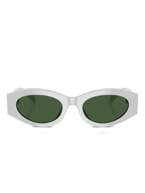oval-frame curved sunglasses by TORY BURCH
