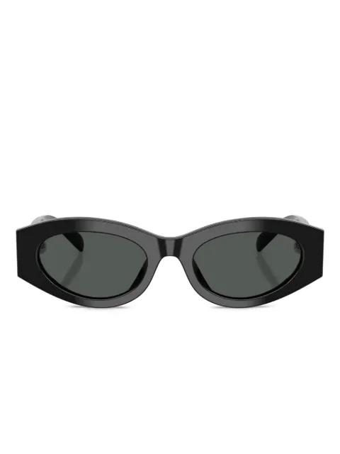 oval-frame embellished sunglasses by TORY BURCH