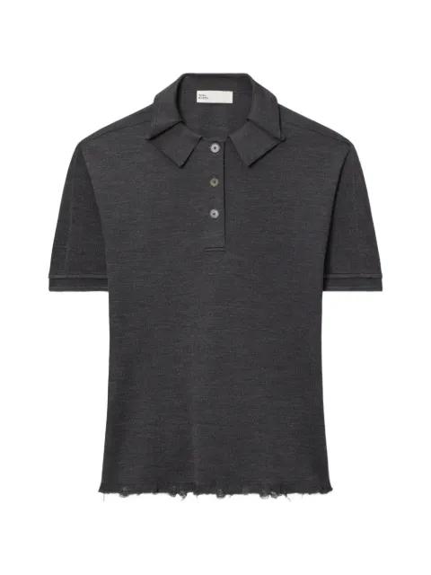 oversized silk polo by TORY BURCH