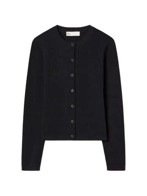 pointelle viscose cardigan by TORY BURCH