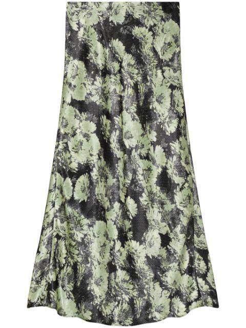 printed maxi skirt by TORY BURCH