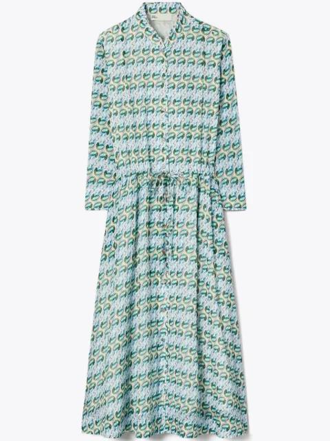 printed midi dress by TORY BURCH