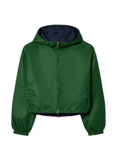 reversible cropped nylon jacket by TORY BURCH