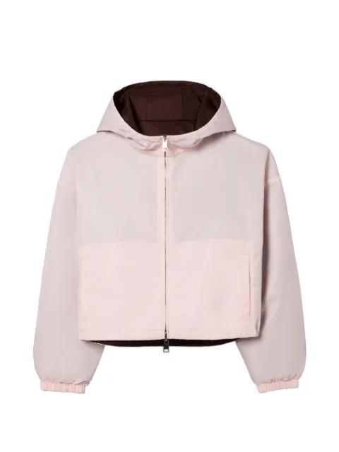 reversible cropped nylon jacket by TORY BURCH
