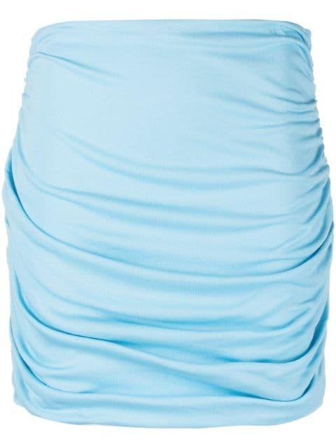 ruched high-waist skirt by TORY BURCH