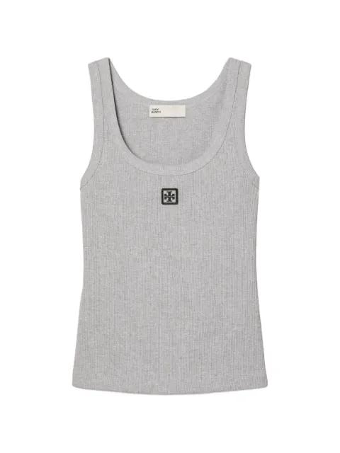 scoop logo tank top by TORY BURCH