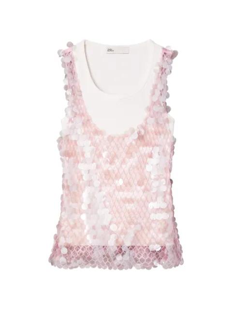 sequin mesh top by TORY BURCH