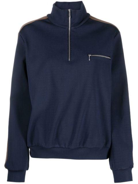 side-stripe detail sweatshirt by TORY BURCH
