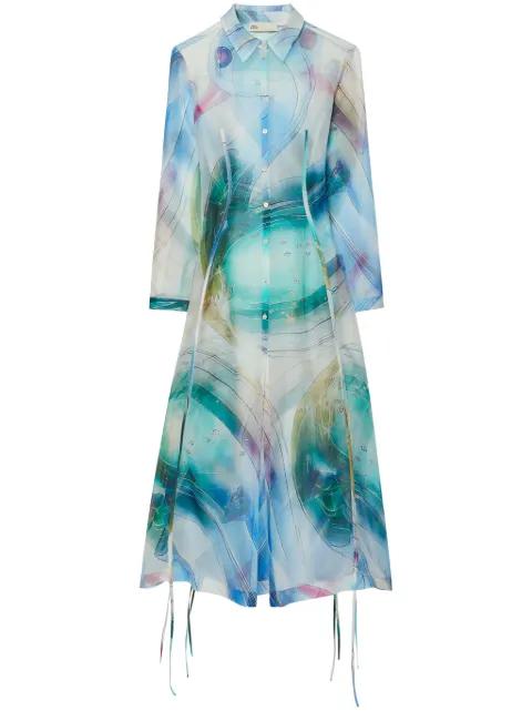 silk organza dress by TORY BURCH