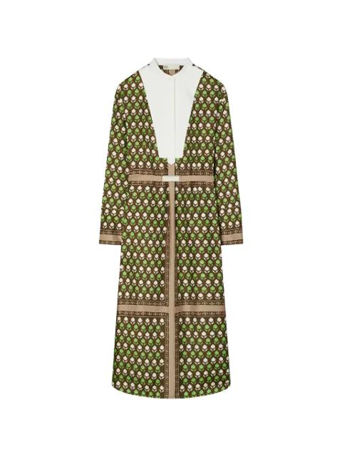 silk shirt dress by TORY BURCH