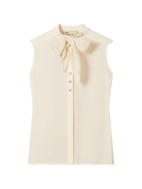 sleeveless bow blouse by TORY BURCH