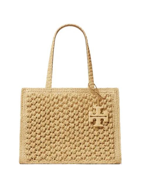 small Ella hand-crocheted popcorn tote bag by TORY BURCH