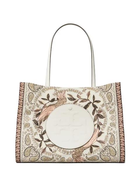 small Ella printed tote by TORY BURCH