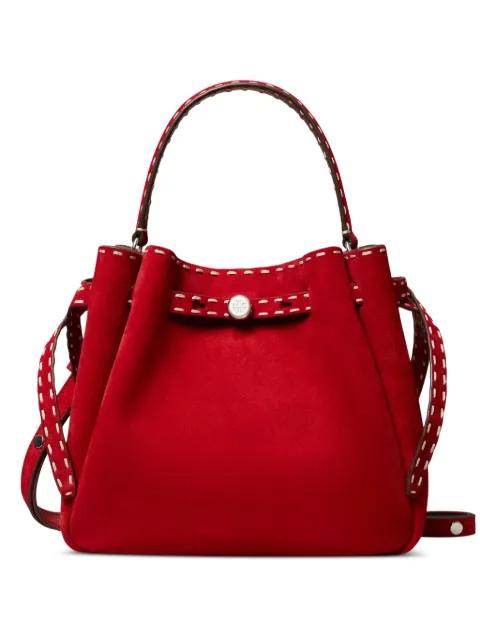 small Romy pick stitch bucket bag by TORY BURCH
