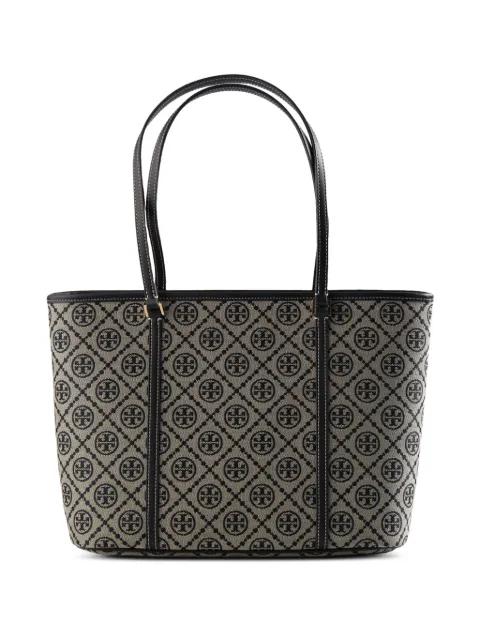 small T monogram tote by TORY BURCH