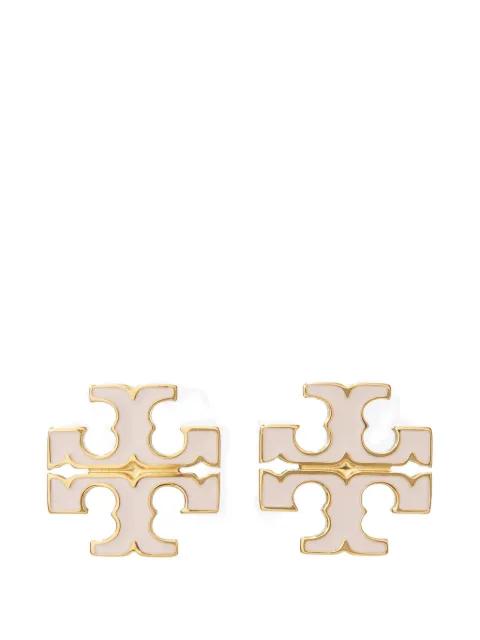 small icon enamel stud earrings by TORY BURCH