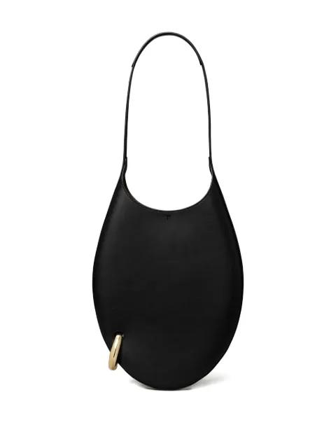 small pierced-detail leather shoulder bag by TORY BURCH