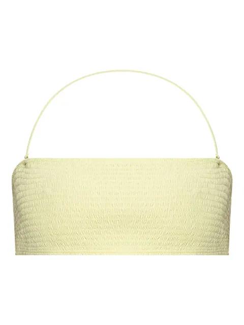 smocked bikini top by TORY BURCH